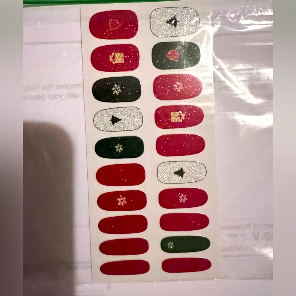 Holiday nail wraps/stickers